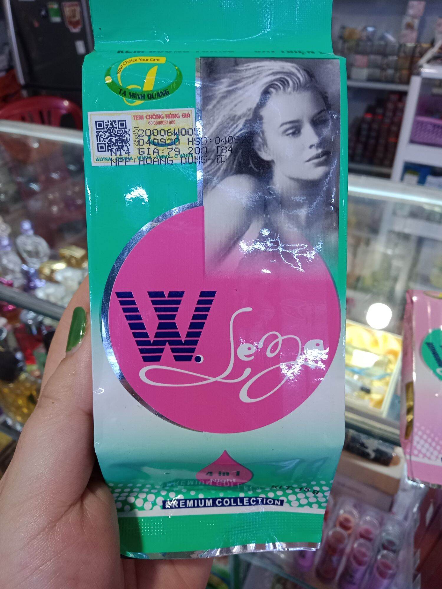 Kem Wleza Túi Xanh dưỡng Trắng Da