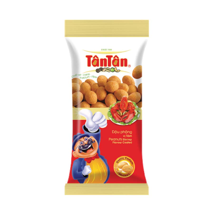 10 gói Đậu phộng vị Tôm Tân Tân (24g/gói)