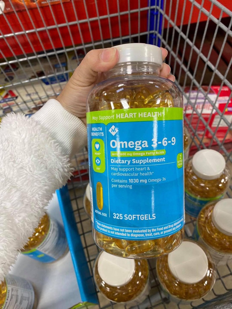 Vi&ecircn uống member's mark omega 3 6 9 supports health 325 vi&ecircn của mỹ ch&iacutenh h&atildeng - 9139