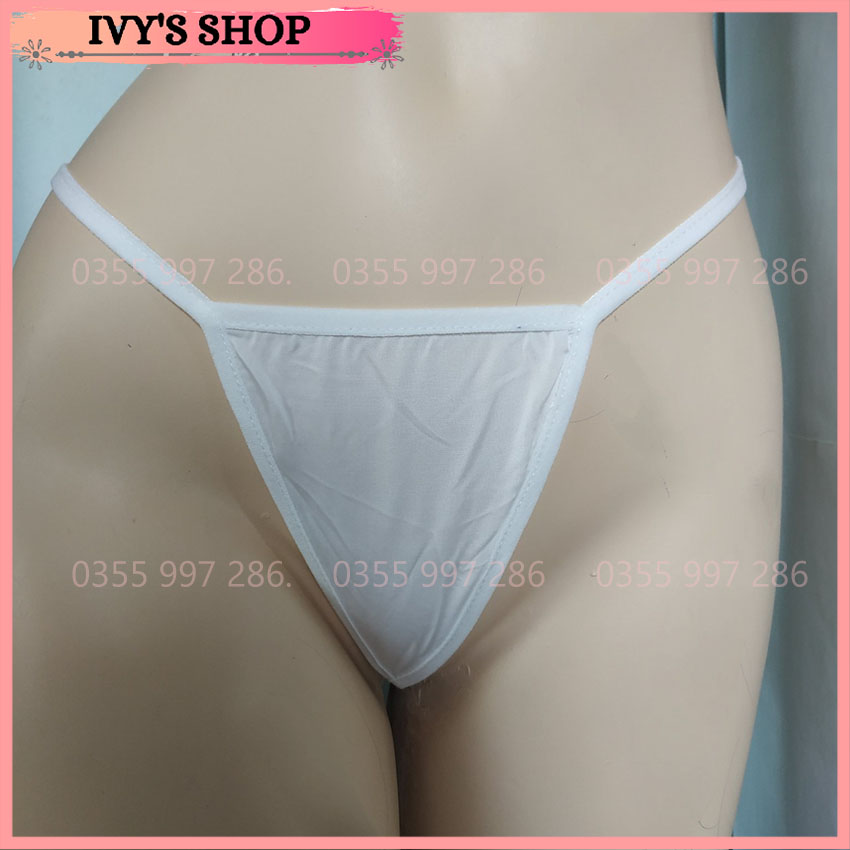 Quần lót lọt khe thun chữ t xuyên thấu gợi cảm - quần chip ren lọt khe sexy - chip t thong