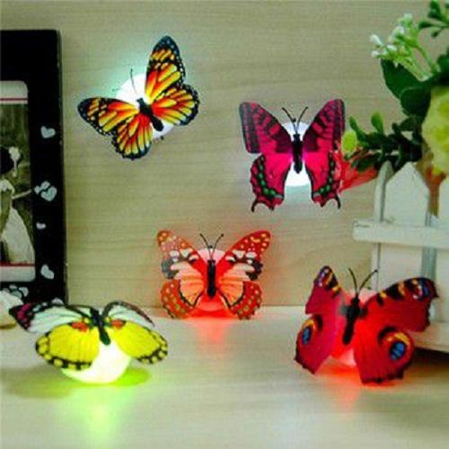 Combo 3 đèn led bướm dán tường phát sáng