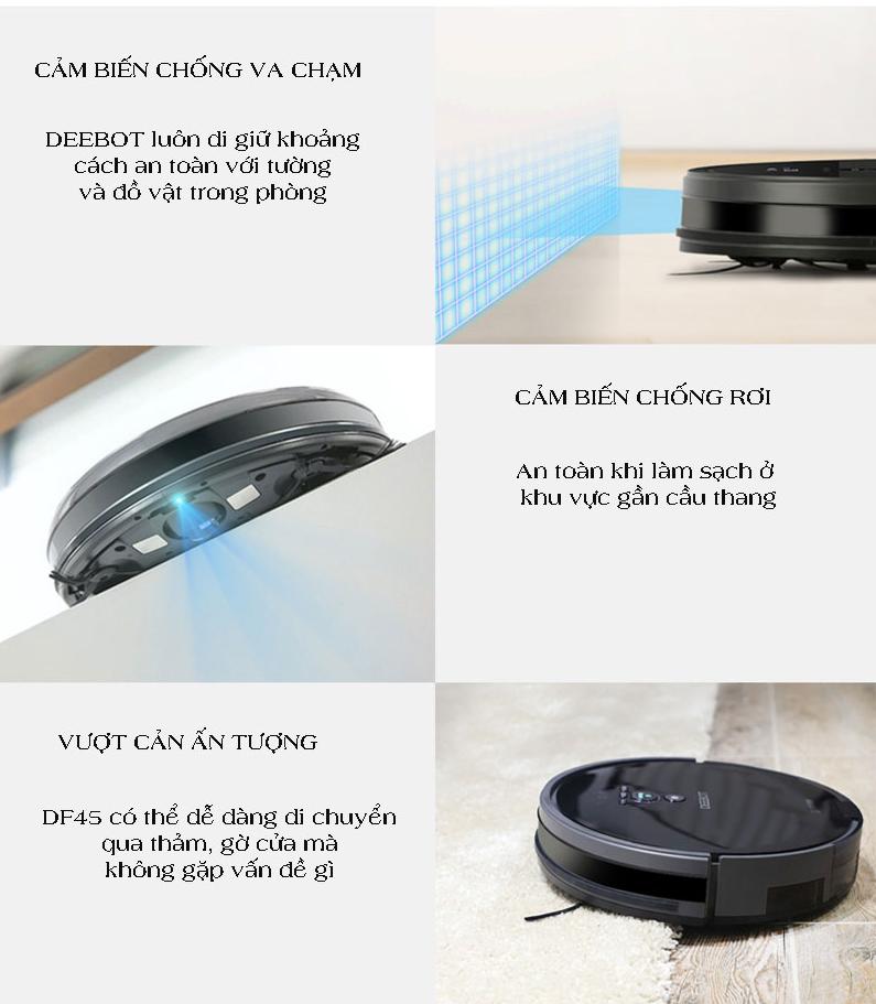 Robot Hút Bụi Lau Nhà Ecovacs Deebot DF45