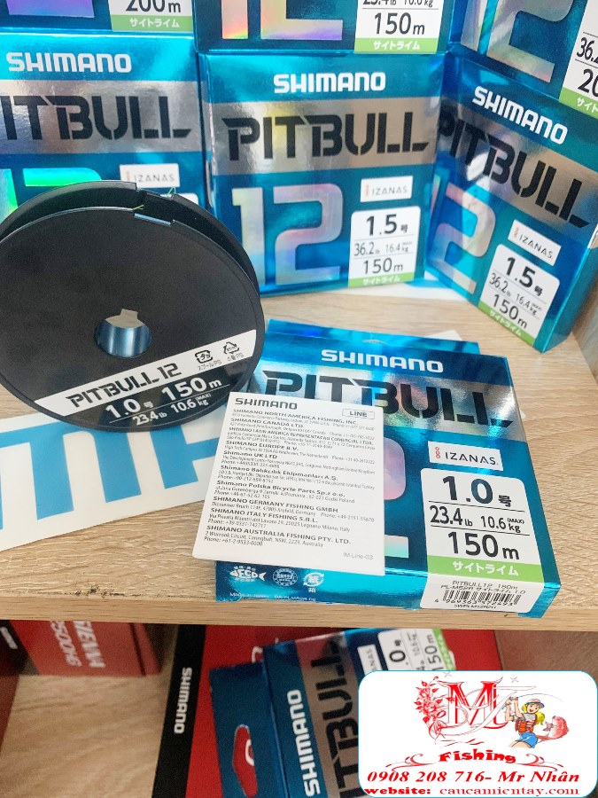 DÂY PE (Dù) SHIMANO PITBULL 12X- 150M-200M