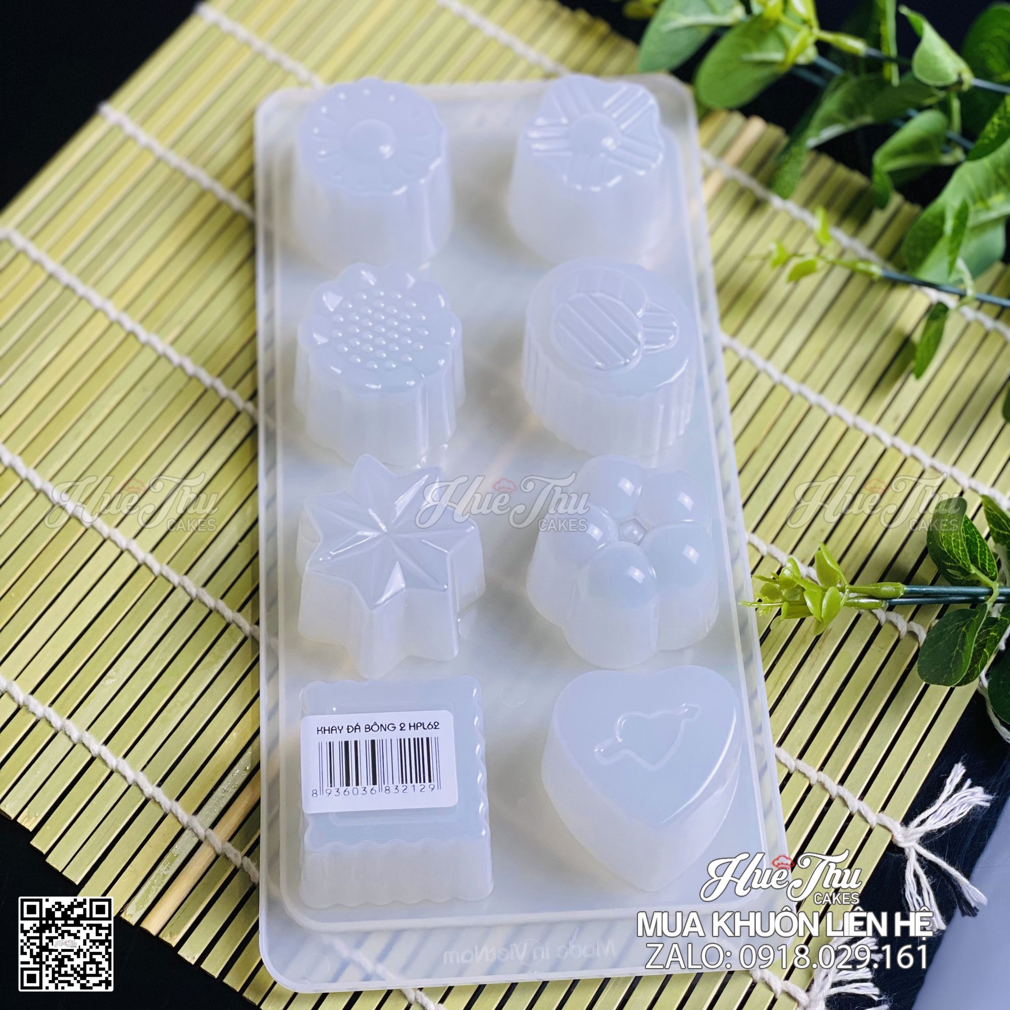 Khuôn rau câu, khay đá Hình Hoa đổ thạch rau câu 3D, 4D