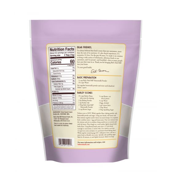 Bột kem sữa (sweet cream buttermilk) Bob's Red Mill 624g