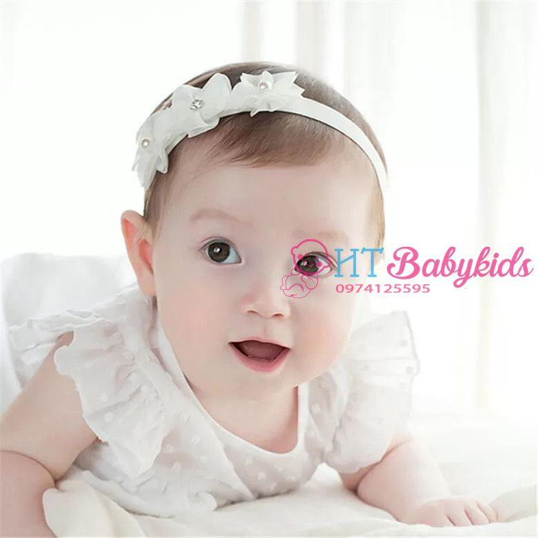 Băng đô bé gái - băng đô 3 hoa xinh xắn cho bé