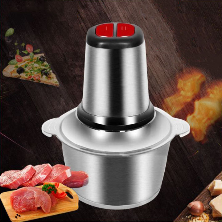 Máy Xay Thịt và Thực Phẩm Cối Inox Dung tích 2 Lít