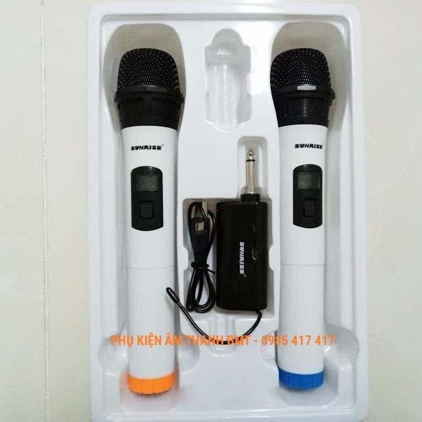 Micro không dây sunrise SM-1.2 loại 2 mic