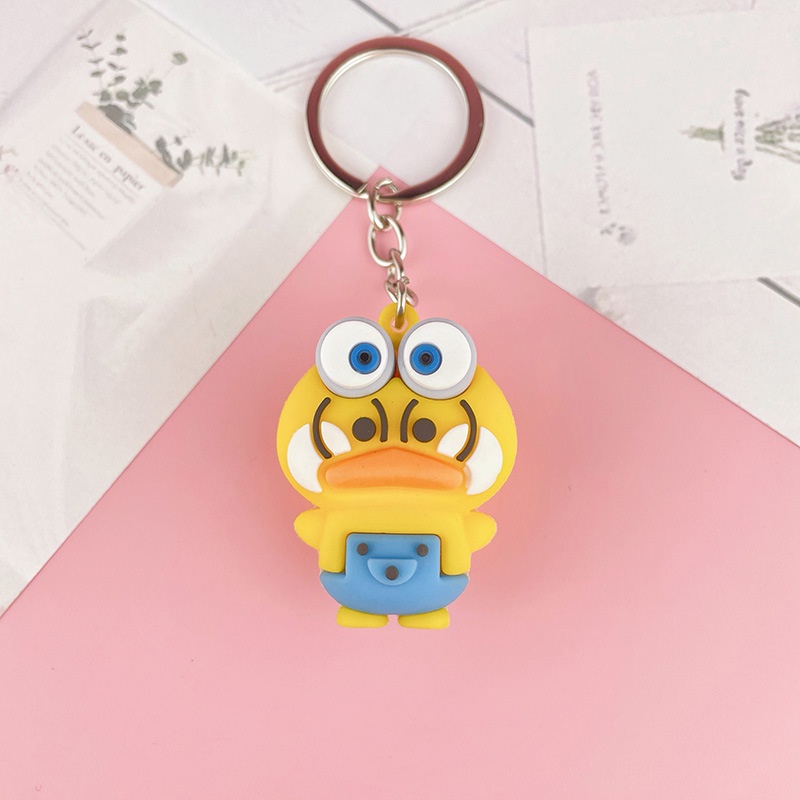 Móc khóa vịt cute màu vàng