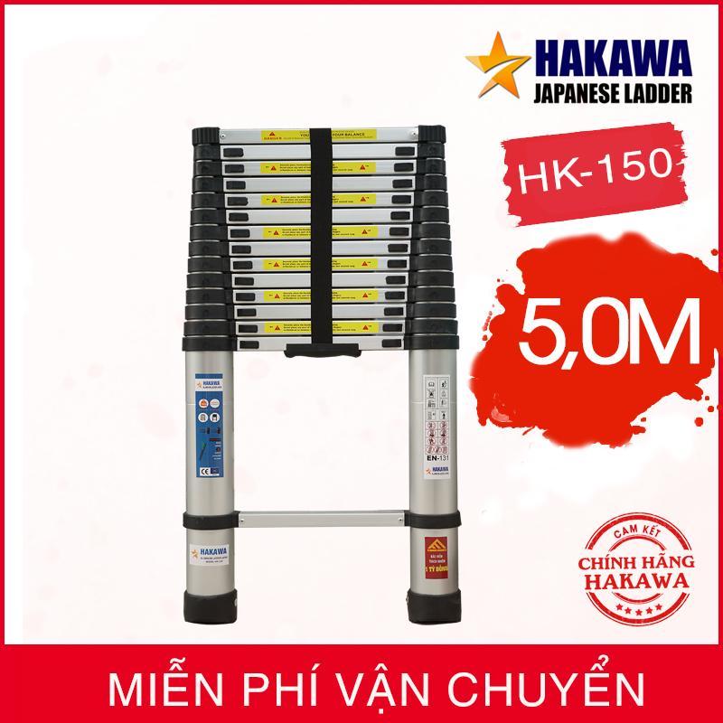 [HÀNG NHẬT CAO CẤP] Thang nhom rut đon HAKAWA JAPAN HK150  - Dành cho thợ chuyên nghiệp (5 mét)