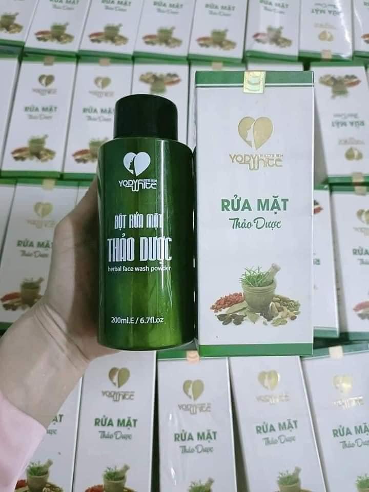 Bột rửa mặt thảo dược Yody White Phương Anh