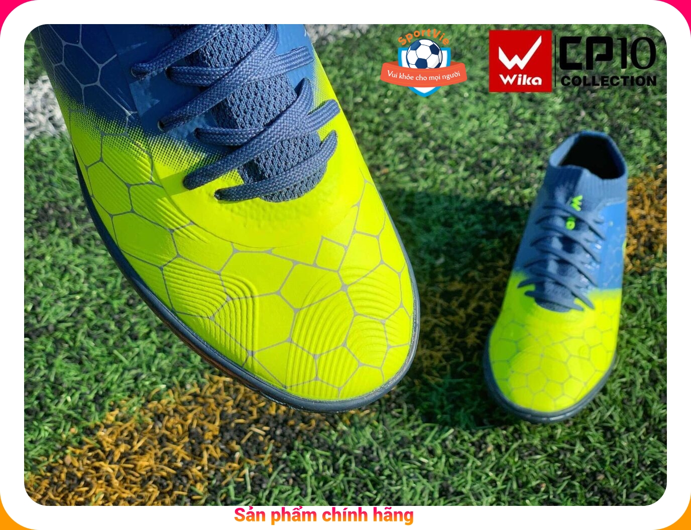 Giày Đá Bóng Wika CP10 Chính Hãng, Giày Đá Banh Sân Cỏ Nhân Tạo Công Phượng Tặng Bảo Hành 6 Tháng