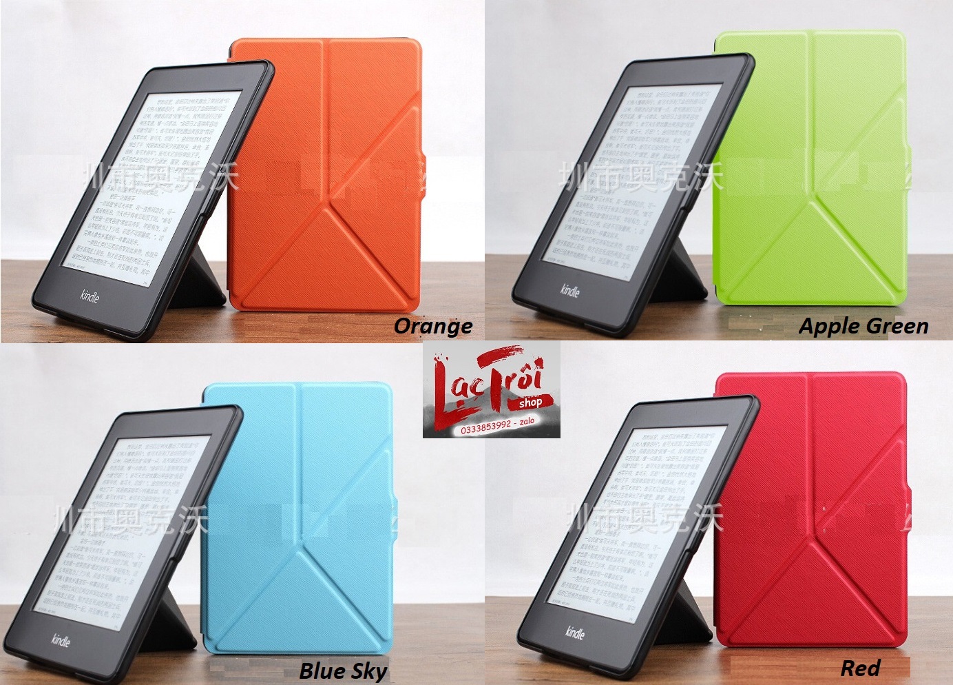 [Kindle các dòng] Bao da Smart Cover origami - tặng dán màn hình