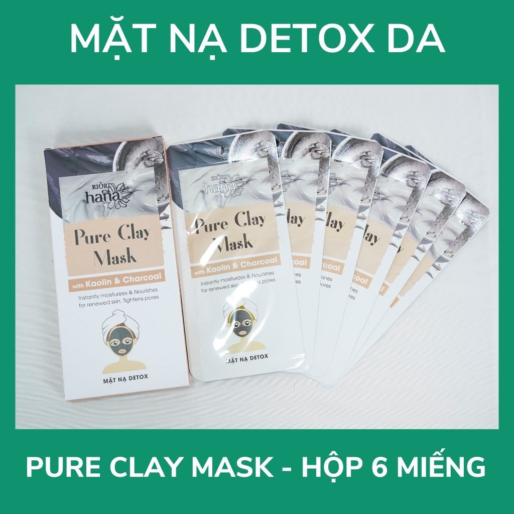 [1 Gói 12g] Mặt Nạ Đất Sét, Mặt Nạ Detox, Thải Độc Da RIORI Pure Clay Mask