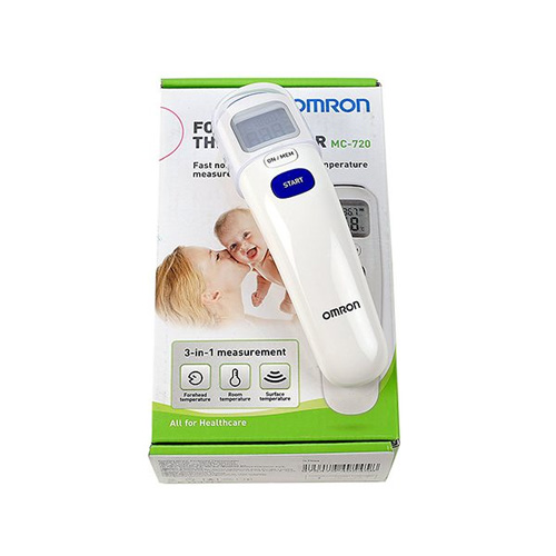 Nhiệt kế đo trán Omron MC-720 (Trắng)