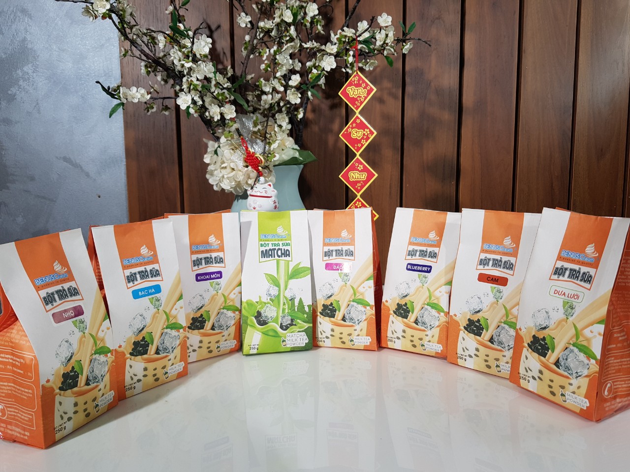 BỘT TRÀ SỮA Hòa Tan BENUSCream - 250gram/Túi