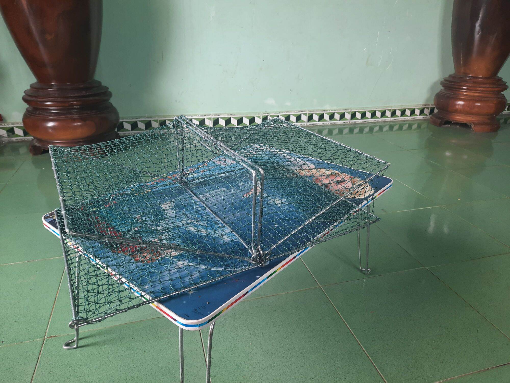 lồng,lợp bẩy cua,ếch,baba