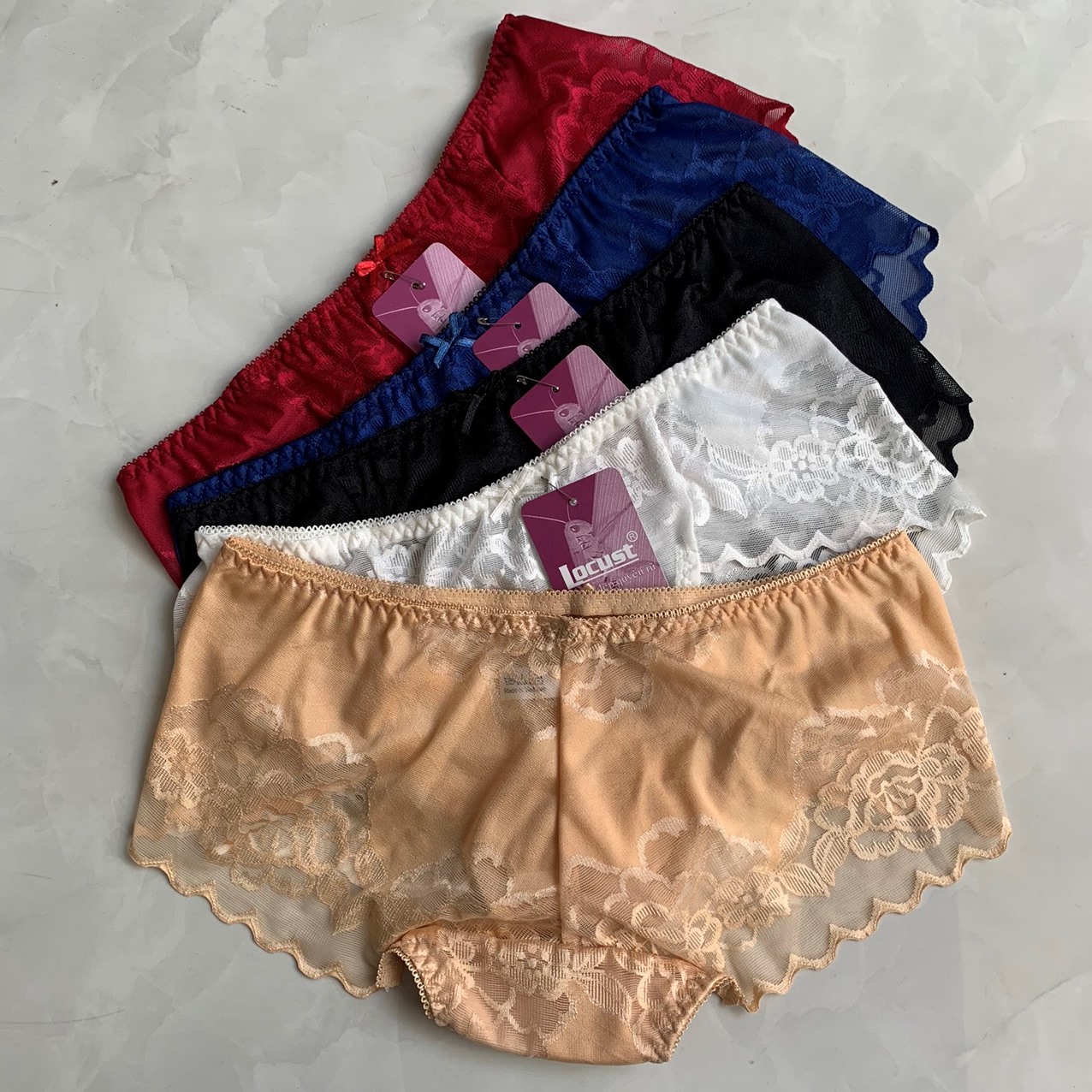 Combo 5 Quần Lót Nữ Bông Ép Cao Cấp Locust 046 – Đẹp Sang, Tôn Dáng (M–XXL)