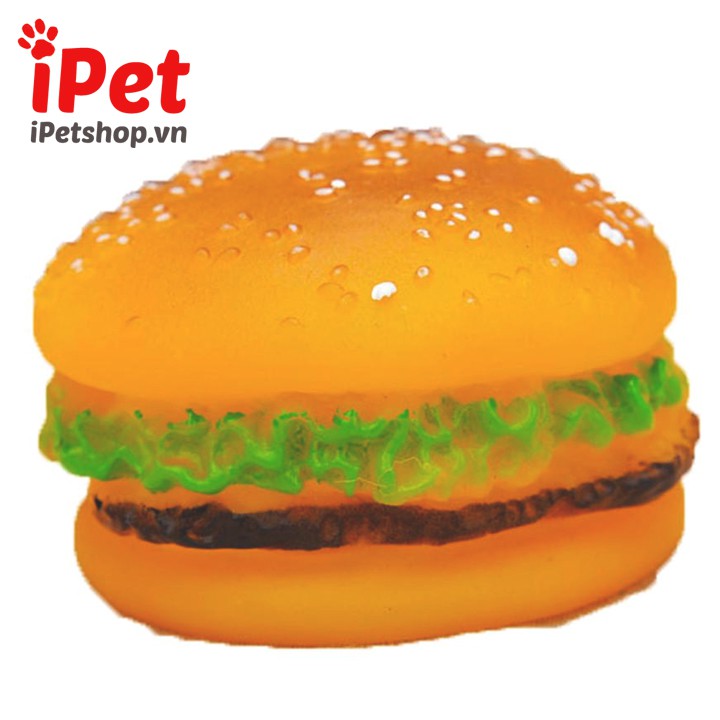 Đồ Chơi Hình Bánh Burger Bằng Nhựa Cho Chó Mèo - iPet Shop