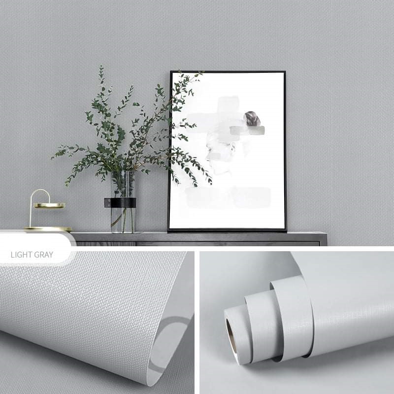 Cuộn 10m giấy dán tường Pastel vân nhám có keo sẵn.