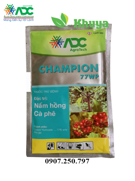 Trừ bệnh ADC Champion 77WP gói 100gr trừ nấm hồng và thán thư