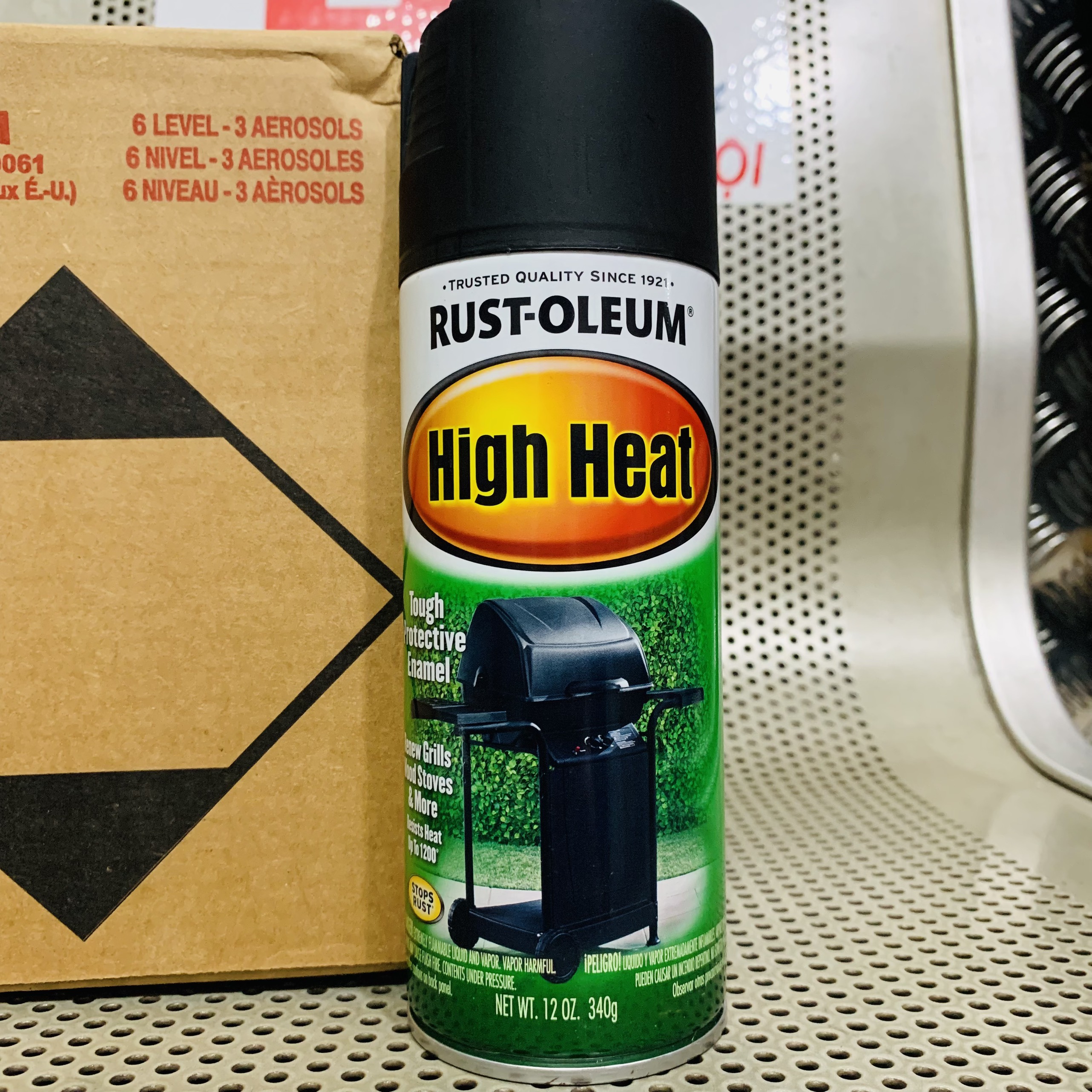 Sơn chịu nhiệt dùng sơn pô xe máy - xe hơi ôtô rust-oleum high heat spray sản phẩm cao cấp made in usa