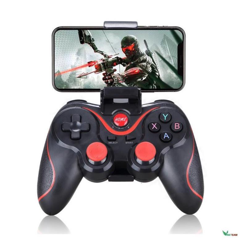 Tay Cầm Game Bluetooth Terios X3/T3 - Kèm Đế Kẹp Điện Thoại, USB cho PC