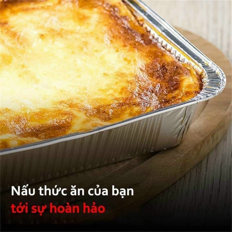 SET 10 Khay giấy bạc nướng hình chữ nhật