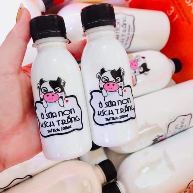 (Combo 10 Chai) Sữa Bò Non Kích Trắng 100ml Trắng Da Duỡng Ẩm