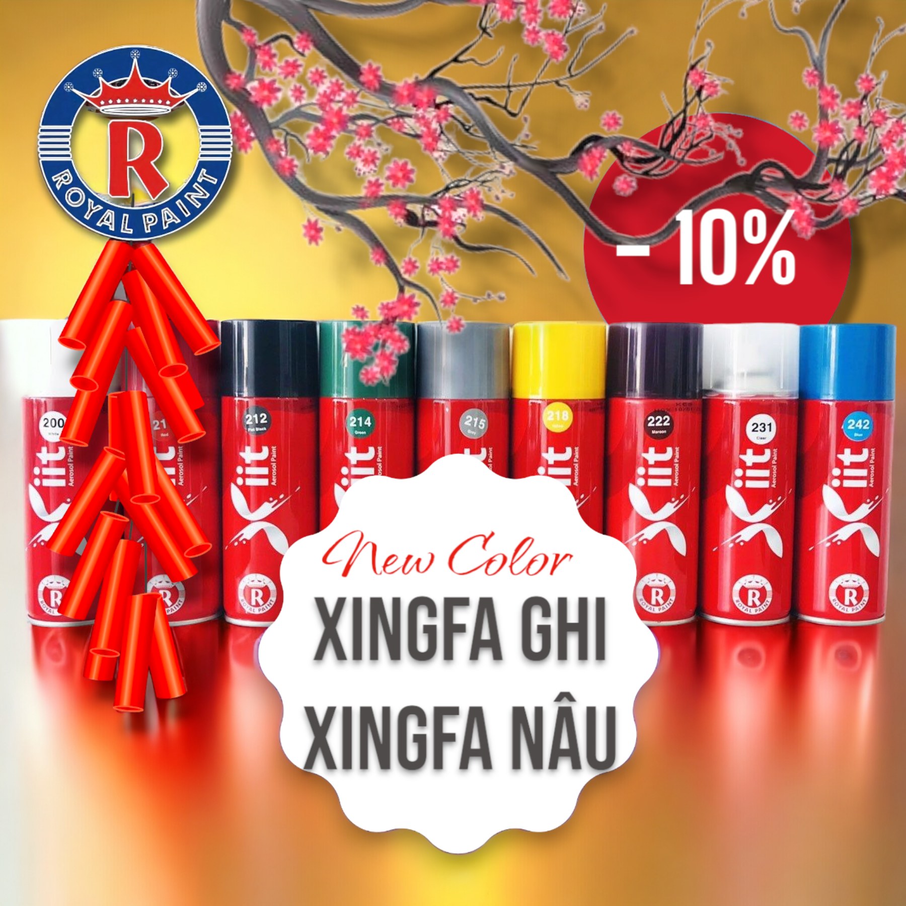 Sơn xịt XIIT - 400ml đa dạng màu sắc, chất lượng cao cấp, bền màu nhanh khô