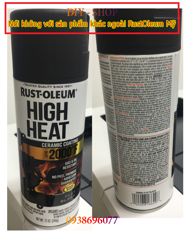 Sơn Chịu Nhiệt Độ Cao - High Heat 1093°C ( Sơn chịu nhiệt cao cấp đến từ Mỹ )