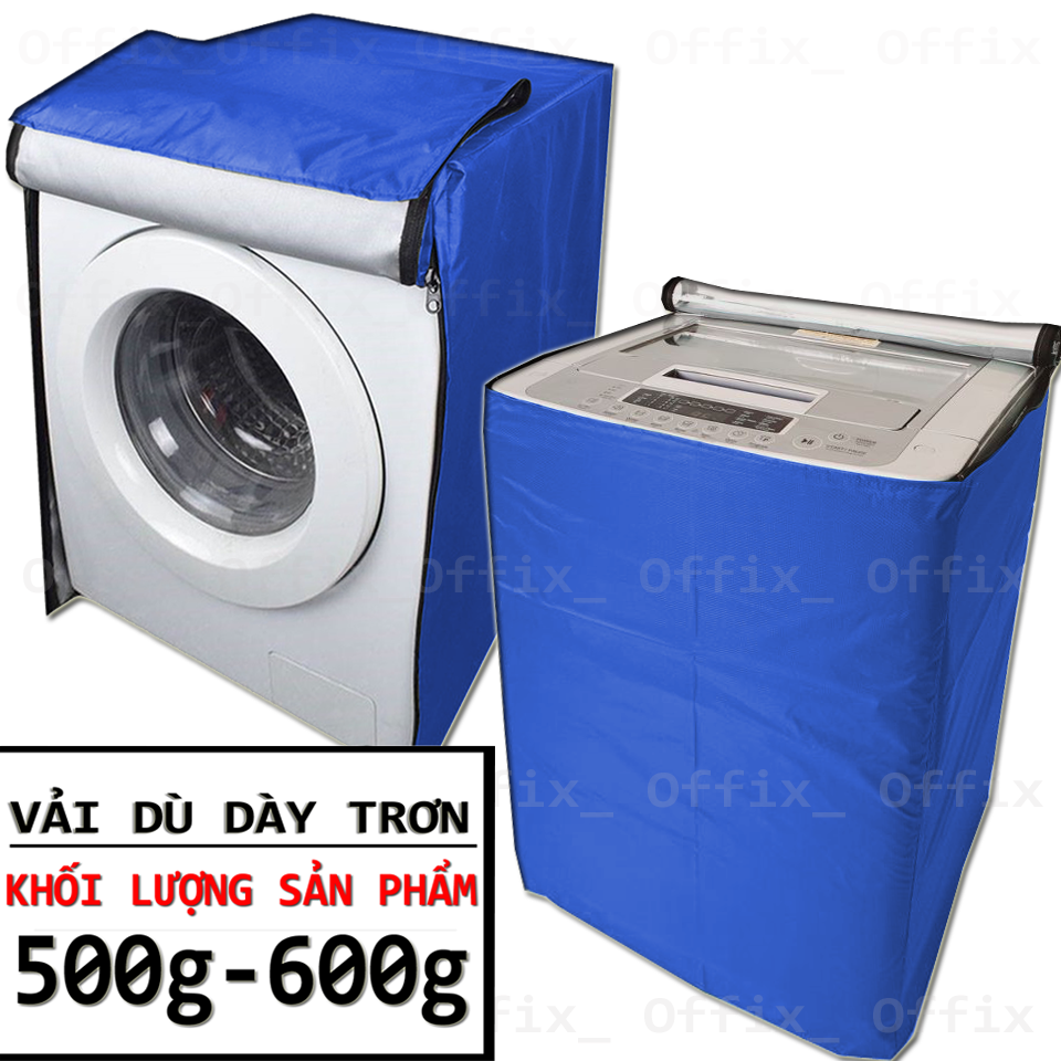Trùm máy Giặt, máy Sấy Vải Dù 2 mặt Dày hiệu Offix (Hàng cao cấp)