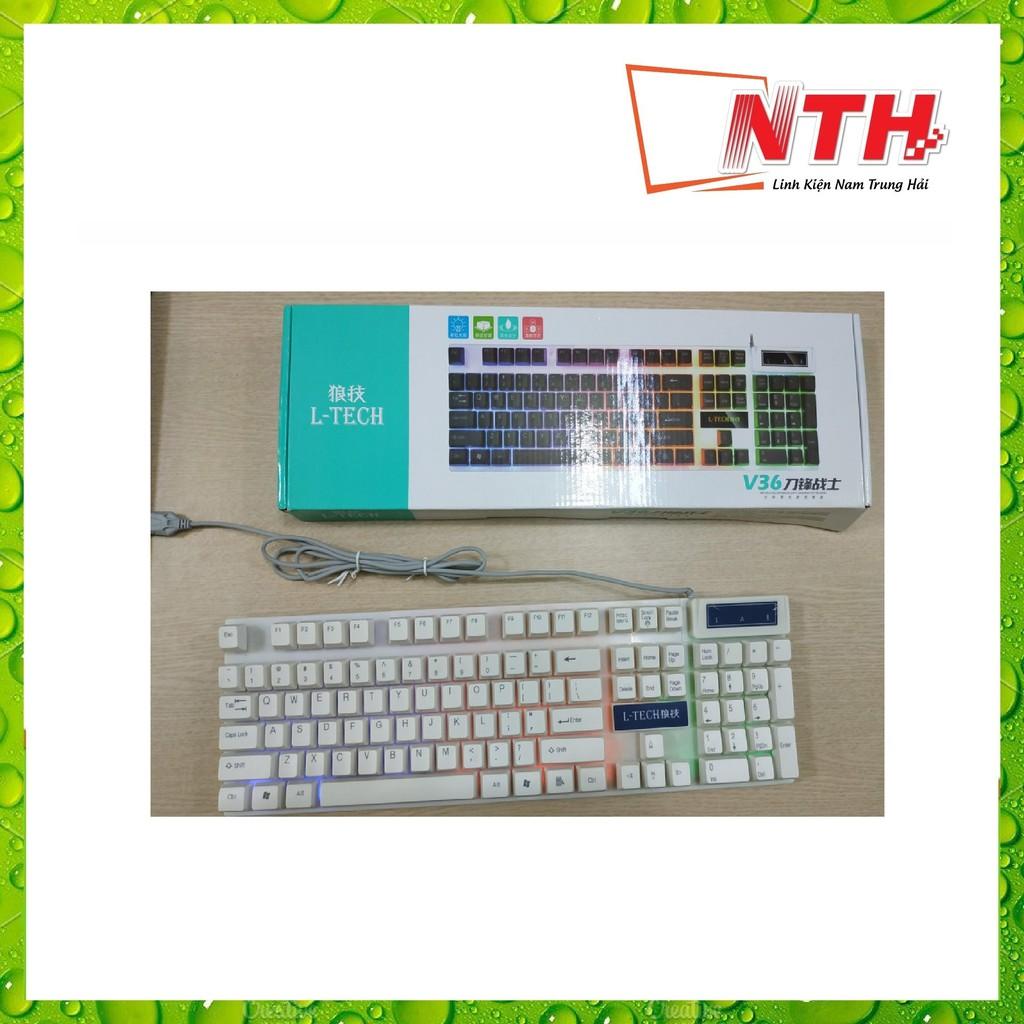 [HCM]Bàn Phím giả cơ led V36