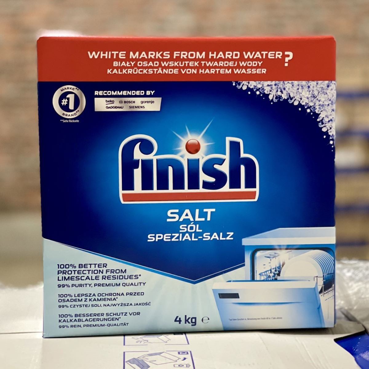 Muối rửa bát Finish 4kg nhập khẩu đức