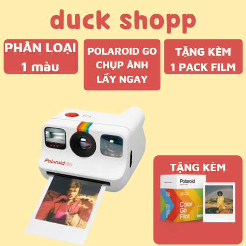 Máy Chụp Ảnh Lấy Liền Polaroid GO - SIZE MINI TẶNG KÈM FILM 16 TẤM