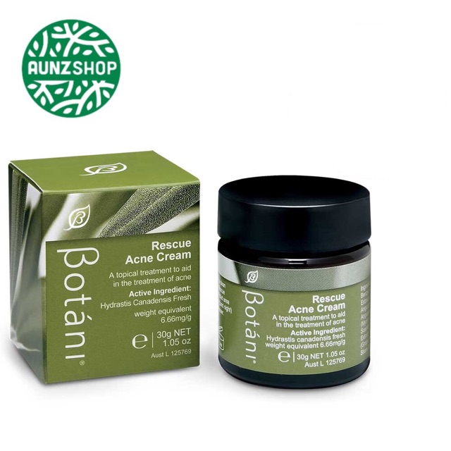 Kem hữu cơ BOTANI Rescue Acne Cream 30 g