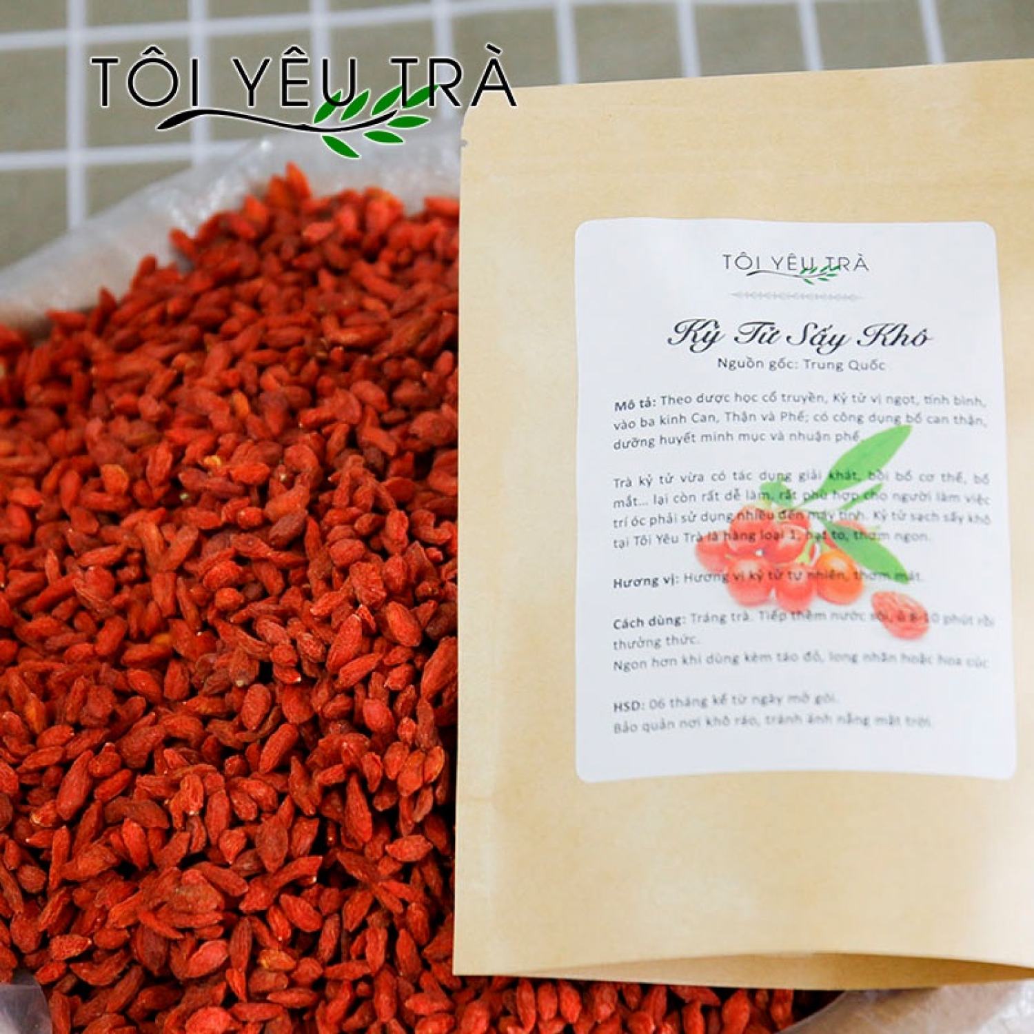 Kỷ Tử Sạch Sấy Khô Hạt To (Hàng lᴏại 1)