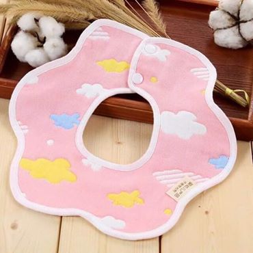 Yếm Xô Tròn 6 Lớp Có Nút Bấm Siêu Thấm Hút Phù Hợp Cho Cả Bé Trai Và Gái ( Giao Mẫu Hình Ngẫu Nhiên )