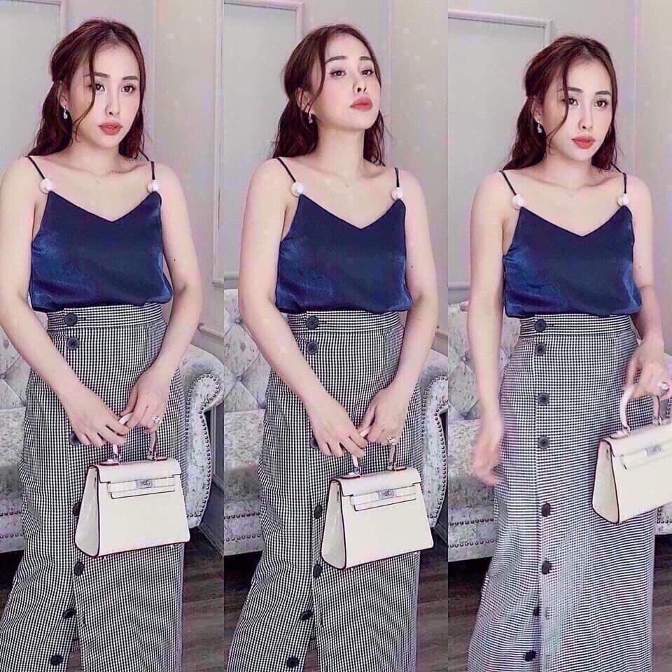 [HCM]ÁO LỤA 2 DÂY SO HOT
