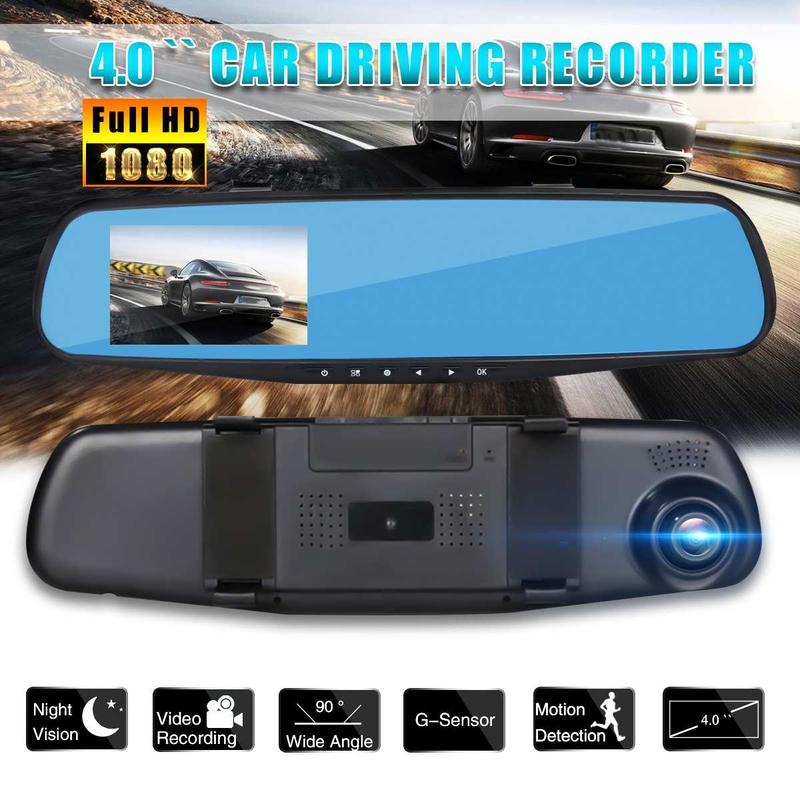 CAMERA GƯƠNG CHIẾU HẬU 4.0 ( ĐƠN )Camera hành trình full HD,Camera Hành Trình Xe Hơi Dạng Gương cho ô tô xe hơi xe tải,170 độ cho ô tô xe tải - VT auto.(GIÁ CỰC SỐC)