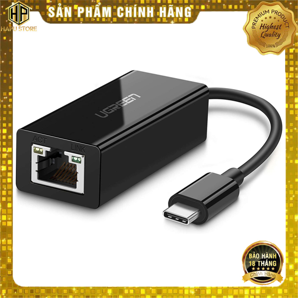 Bảng giá Cáp USB Type C to Lan Gigabit 10/100/1000Mbps Ugreen 50307 chính hãng - Hapustore Phong Vũ