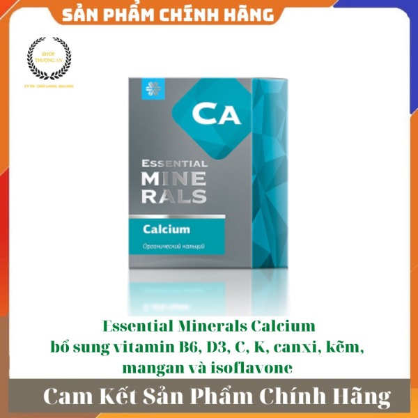 [HCM][ CHÍNH HÃNG ] - Thực phẩm bổ sung canxi phòng ngừa loãng xương Siberian Essential Minerals Calcium - Hộp 60 viên