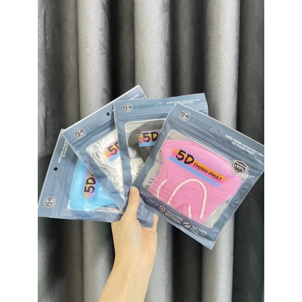 Thùng 100 Chiếc Khẩu Trang 5D Thịnh Phát - Siêu Ôm Mặt