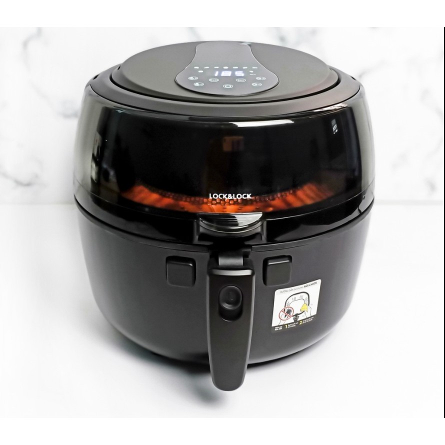 NỒI CHIÊN KHÔNG DẦU ĐIỆN TỬ LOCK&LOCK 6.5L EJF286BLK