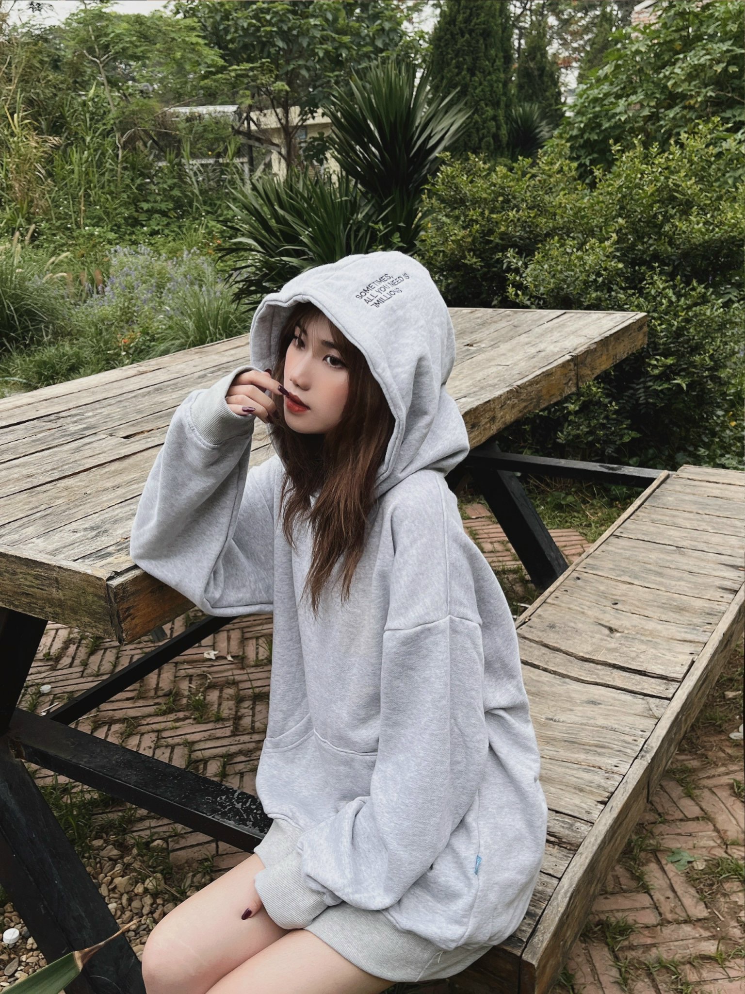 7MILLIONS áo khoác Hoodie Basic Formal / Màu xám