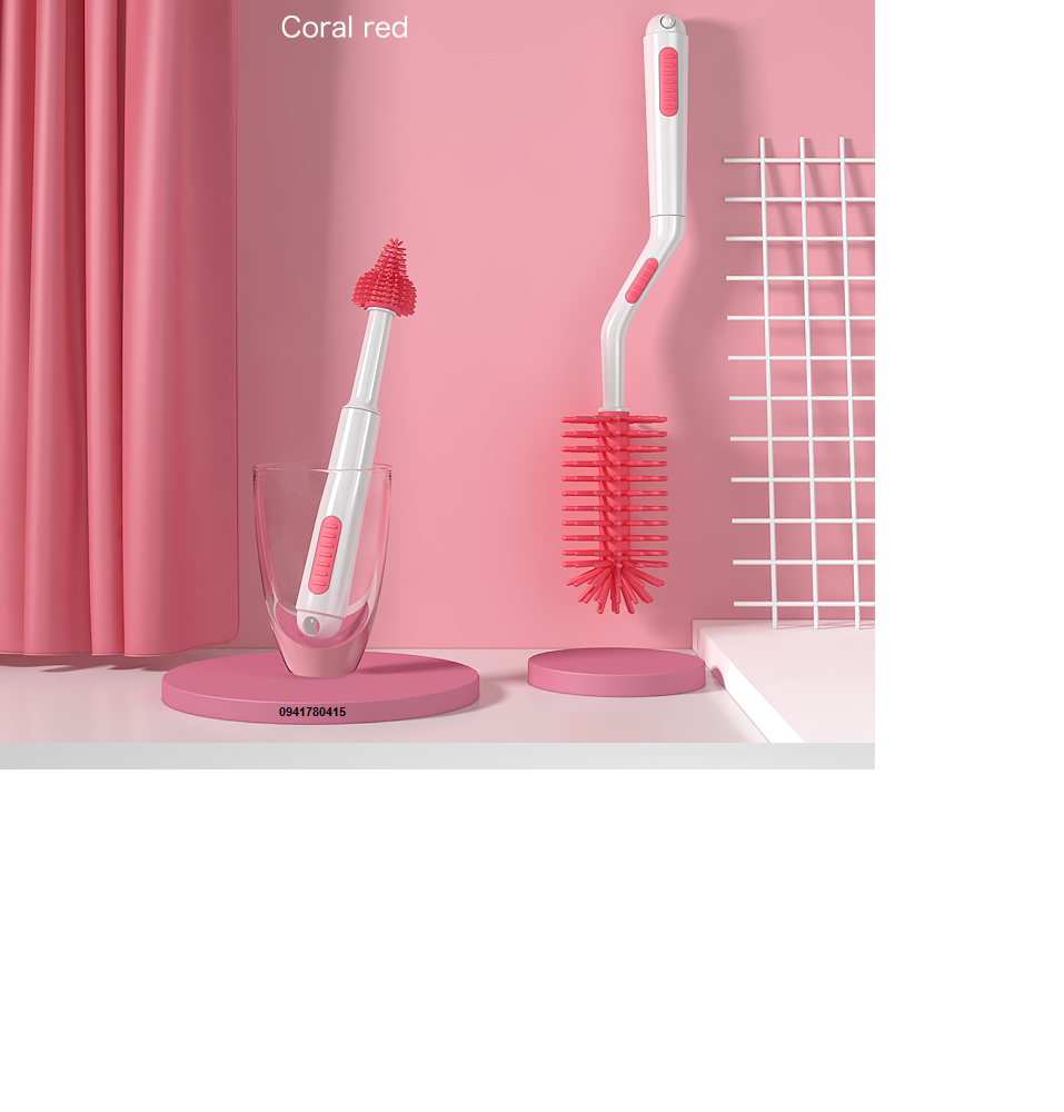 [HCM]Cọ rửa bình sữa cao cấp Misuta (xoay 360 độ)