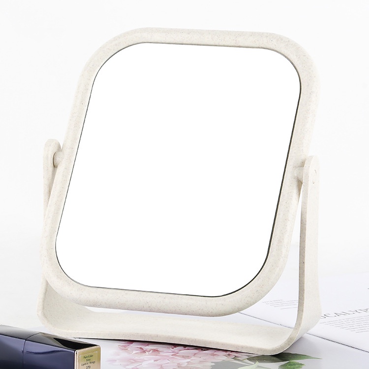 Gương tròn oval, gương vuông chữ nhật trang điểm để bàn lúa mạch hình tròn tido , ti do
