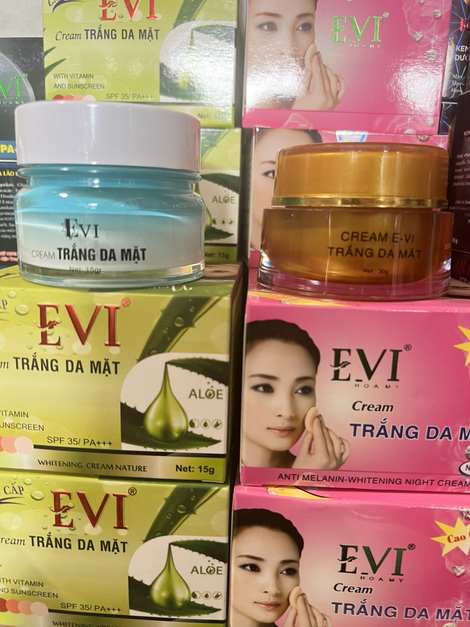 [HCM] KEM TRẮNG DA MẶT EVI 30G (mẫu mới 15g)