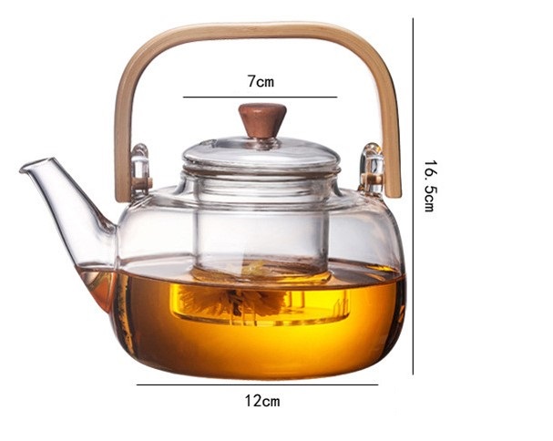 Ấm pha trà thủy tinh Zeno ATT01 - 1000ml