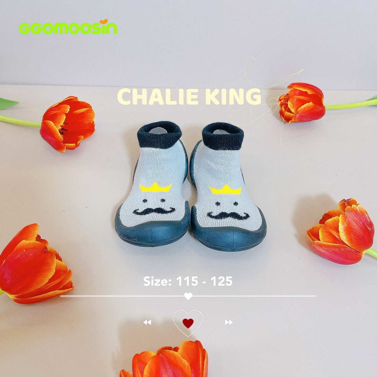 Ggomoosin giày tập đi cho bé cưng made in korea charlie king